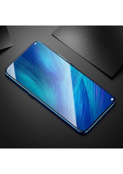 Oppo Reno Tam Kaplayan Temperli Cam Ekran Koruyucu Siyah fırsatları