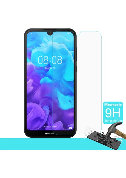 Huawei Y5 2019 Temperli Cam Ekran Koruyucu