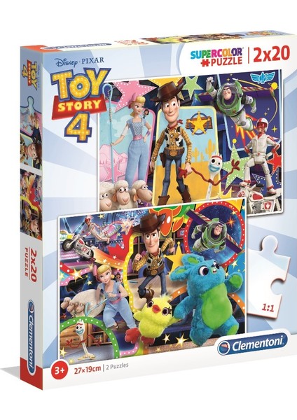 2 x 20 Parça Puzzle Toy Story 4