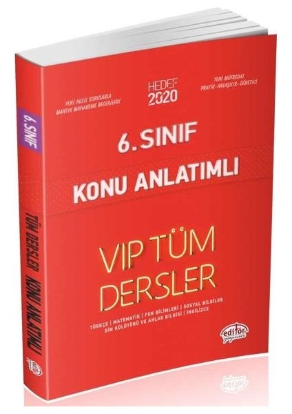 6. Sınıf VIP Tüm Dersler Konu Anlatımlı