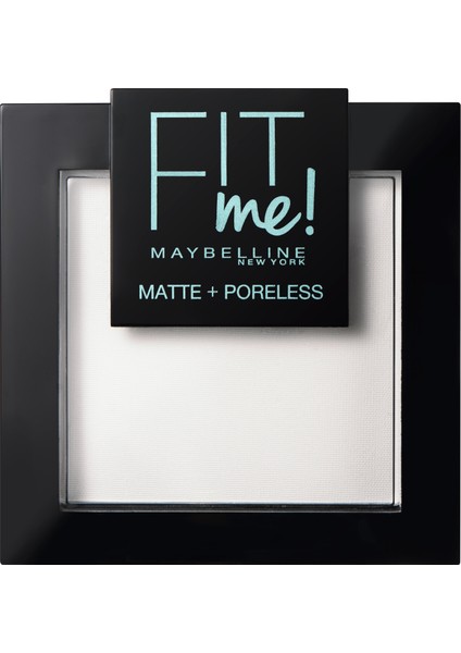 Maybelline New York Fit Me Matte+Poreless Pudra - 90 Translucent (Transparan)