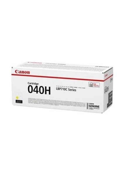 Crg-040H Y Sarı Toner Lbp710Cx, Lbp712Cx Yüksek Kapasite