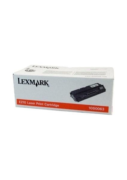 10S0063 Siyah Toner - Lexmark E210 Toneri