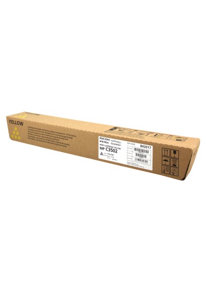 842017 Mp-C3002 / Mp-C3502 Sarı Fotokopi Toneri 18.000 Sayfa