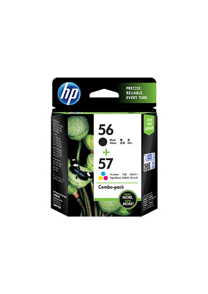 Hp 56-57 Siyah Ve Renkli 2Li Paket  Kartuş (Cc629Aa)