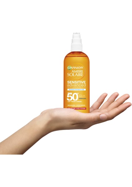 Garnier Ambre Solaire Sensitive Advanced Besleyici Koruyucu Yağ IP50+ 150ML