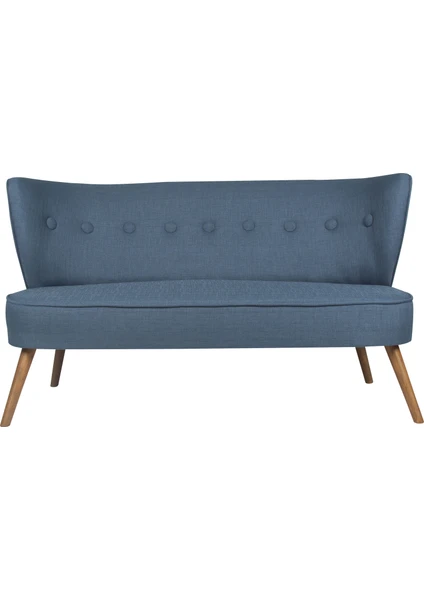 Ze10 Design Bienville Loveseat İkili Kanape Gece Mavisi