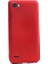 LG Q6 Kılıf Mat Premier Silikon Kılıf Slim Fit Simple Case Kırmızı + Nano Cam 1