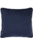 Biyeli Kırlent Yastık Kılıfı Lacivert 44x44 2