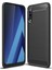 Samsung Galaxy A50 Brushed Carbon Fiber Silikon Kılıf - Siyah 2