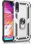 Samsung Galaxy M10 Kılıf Shockproof Standlı Yüzük Tutuculu Mega Case Gümüş 1