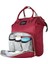 Anne Bebek Bakım Sırt Çantası Fonksiyonel Su Geçirmez Çanta Bordo 6