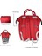 Anne Bebek Bakım Sırt Çantası Fonksiyonel Su Geçirmez Çanta Kırmızı 5
