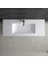 Sharp 120 cm Konsollu Süper İnce Lavabo Beyaz Renk 3