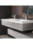 Işık 120 cm Konsollu Etejerli Çift Bölme Lavabo Beyaz Renk 5