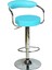 Monica Bar Sandalyesi - Turkuaz Deri - 9510Q0111 1