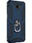 Samsung Galaxy J4 Core Kılıf Military Ring Holder Lacivert 1