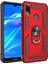 Huawei Y7 Prime 2019 Kılıf Military Ring Holder Kırmızı 2