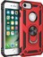 Apple iPhone 6s Plus Kılıf Military Ring Holder Kırmızı 2