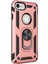 Apple iPhone 7 Kılıf Military Ring Holder Rose Gold 1