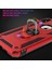 Apple iPhone x Kılıf Military Ring Holder Kırmızı 4
