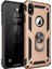 Apple iPhone x Kılıf Military Ring Holder Gold 2