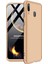 Samsung Galaxy A20 Kılıf Double Dip 360 Protective Gold 2