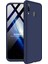 Samsung Galaxy A20 Kılıf Double Dip 360 Protective Lacivert 2