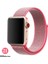 Apple Watch Uyumlu Seri 2-3-4-5-6-SE - 42-44 mm Spor Loop Dokuma Kordon -Açık Turuncu 2