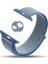 Apple Watch Uyumlu Seri 2-3-4-5-6-SE - 42-44 mm Spor Loop Dokuma Kordon -Mavi 1
