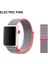 Apple Watch Uyumlu Seri 2-3-4-5-6-SE - 42-44 mm Spor Loop Dokuma Kordon -Açık Pembe 2