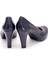 Girl Boss New York Mona Siyah Deri Platformlu Comfort Hostes Ayakkabısı C4009-P-1