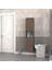 Fix Arya ve Loft Uyumlu Banyo Boy Dolabı Renk Aybe Kahve 1