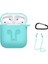 Tonmeister MAKT Apple Airpods Silikon Kılıf ve Kulaklık Askısı Turkuaz 2