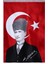 Türk Bayrağı Atatürk Posterli 100 x 150 cm 1