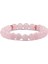 8 mm Pembe Kuvars Doğal Taş Kadın Bileklik 4