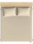 Saten Koyu Krem 160 x 200 Çift Kişilik Lastikli Çarşaf Takımı 1