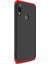Xiaomi Redmi Note 7 Pro Kılıf Double Dip 360 Protective Siyah Kırmızı 1