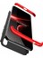 Xiaomi Redmi Note 7 Pro Kılıf Double Dip 360 Protective Siyah Kırmızı 3