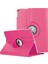 Apple iPad Air 3 10.5'' 2019 (A2152-A2123-A2153-A2154) Kılıf 360 Rotating Stand Deri Koyu Pembe 2