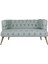 Ze10 Design West Monroe Loveseat İkili Kanape Indigo Mavi 1