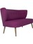 Bienville Loveseat İkili Kanape Mor 2
