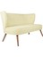 Ze10 Design Bienville Loveseat İkili Kanape Krem 2