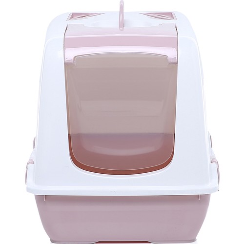 Milo Kapalı Kedi Tuvaleti Pudra Pembe 37 x 50 x 39,5 cm Milo Kapalı Kedi Tuvaleti Pudra Pembe 37 x 50 x 39,5 cm