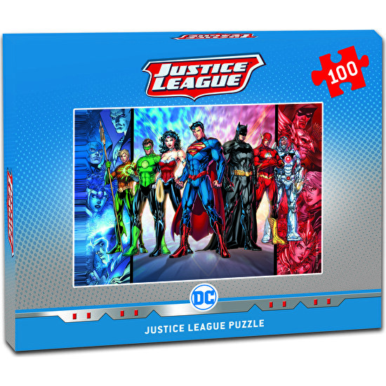 Laço Justice League 100 Parça Çocuk Puzzle