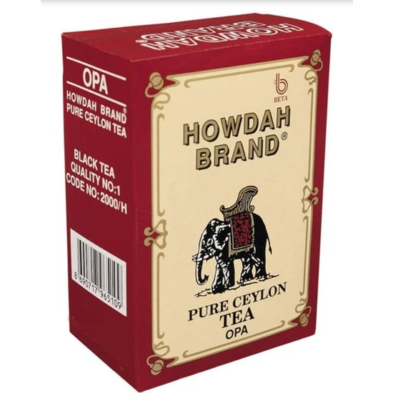 Howdah Brand Ceylon Tea 500 gr. Seylan Yaprak Çay