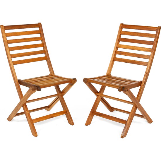 Hepsi Home 2 Adet Katlanır Sandalye Masif Ahşap Sandalye Fiyatı