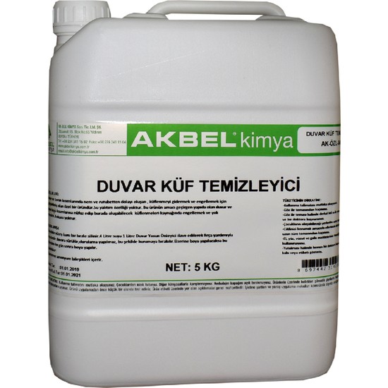 AKBEL DUVAR KÜF TEMİZLEYİCİ 5 KG Fiyatı Taksit Seçenekleri