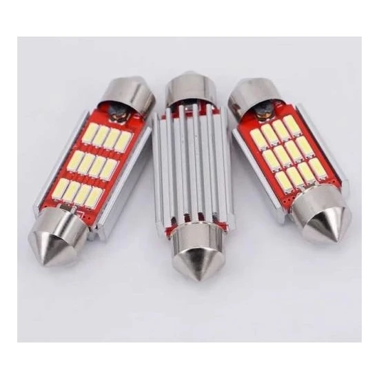 hepsiburada Hitshop Led Sofit Ampül Siemens Tipi 12 Ledli Beyaz Sofit Tavan Ve Plaka Ampülü 39 mm Canbus (Uzun) hepsiburada Hitshop Led Sofit Ampül Siemens Tipi 12 Ledli Beyaz Sofit Tavan Ve Plaka Ampülü 39 mm Canbus (Uzun)
