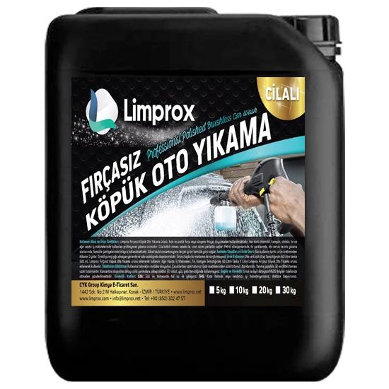Limprox Konsantre Fırçasız Oto Yıkama Köpük Şampuanı | 5 Kg